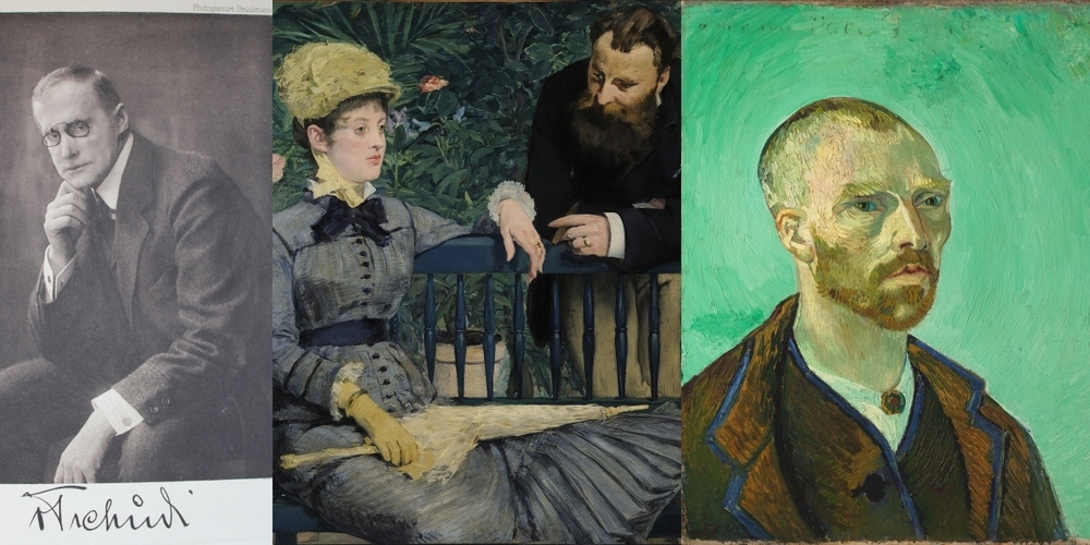 Am 26. Oktober geht es um Hugo von Tschudi (l.), der sich für Künstler wie Manet und van Gogh (r.) einsetzte.