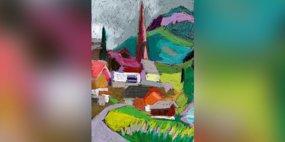 St. Antönien gemalt von François Barro.