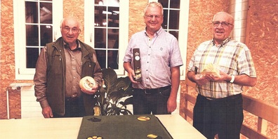 Im Bild (v.l.): Karl Giger, Roland Mesmer und Alfredo Preamor.