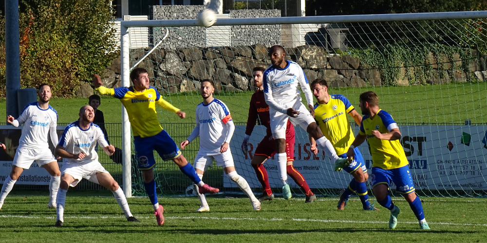 Trotz viel Aufwand steht der FC Au-Berneck wieder ohne Ertrag da