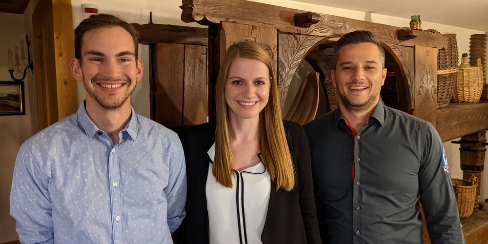 von  links: Pascal Zeller, Corina Eugster, Amir Elezi