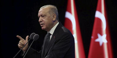 ARCHIV - Recep Tayyip Erdogan, Präsident der Türkei, spricht während eines Treffens. Foto: Pool/Turkish Presidency/AP/dpa