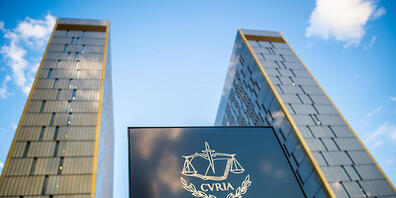 ARCHIV - Die Bürotürme des Europäischen Gerichtshofs (EuGH) im Europaviertel auf dem Kirchberg. Foto: Arne Immanuel Bänsch/dpa