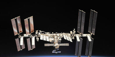 HANDOUT - Das Bild zeigt die Internationale Raumstation (ISS). Foto: NASA/dpa - ACHTUNG: Nur zur redaktionellen Verwendung und nur mit vollständiger Nennung des vorstehenden Credits