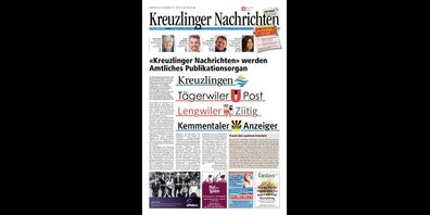 Kreuzlinger Nachrichten werden das Publikationsorgan der Stadt Kreuzlingen und den Gemeinden Tägerwilen, Kemmental und Lengwil.