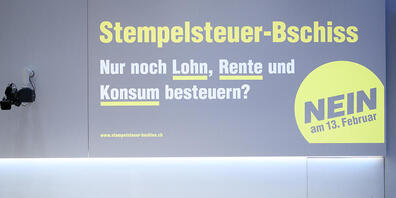 Ein von der SP angeführtes Komitee wehrt sich gegen die Abschaffung der Stempelsteuer. Am 13. Februar hat die Stimmbevölkerung das letzte Wort.