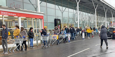 Mit fast 120 000 Neuinfektionen erreicht Großbritannien einen neuen Höchststand in der Corona-Pandemie. Foto: Ben Birchall/PA Wire/dpa