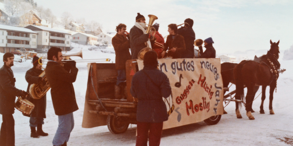 Seit 50 Jahren ist die Guggemusig Moslig an Silvester unterwegs. 