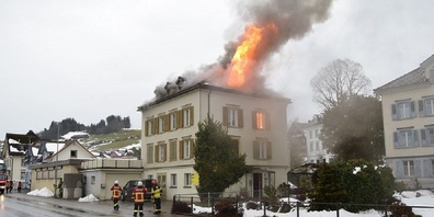 Weihnachten 2021: Brand in Waldstatt