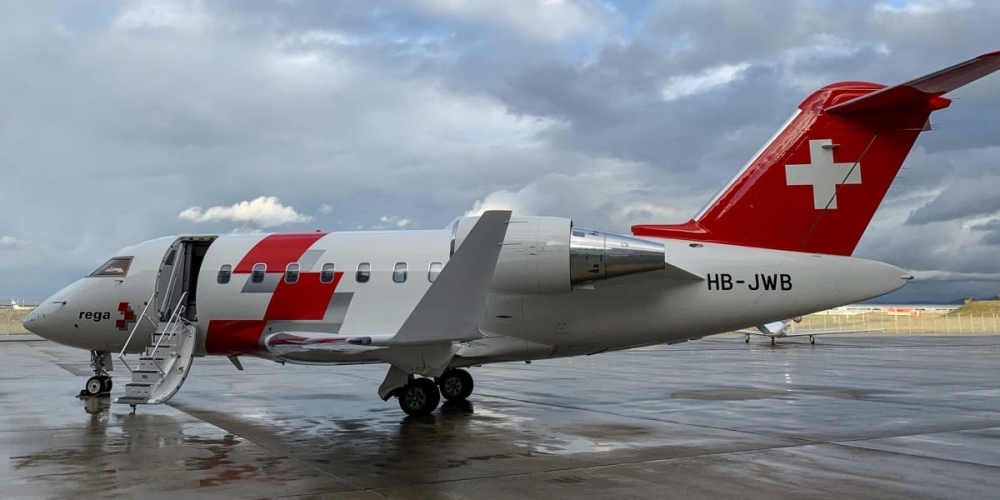 Verhältnismässig "ruhige" Weihnachten 2021: Flugzeug der Rega.