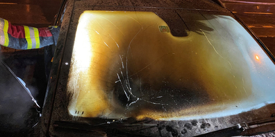 Das Auto erlitt Totalschaden.