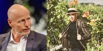 Ringier-Chef und Berset-Freund Marc Walder (l). Bundesrat Alain Berset (r.), der sich letzten November für Ringier’s neue Illustrierte «Interview» inmitten der Corona-Krise kostümiert hat.