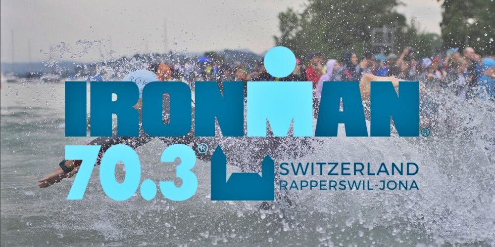 Für das Logo vom IRONMAN 70.3 Switzerland in Rapperswil-Jona hat man sich für die signifikante Silhouette des Rapperswiler Schlosses entschieden.