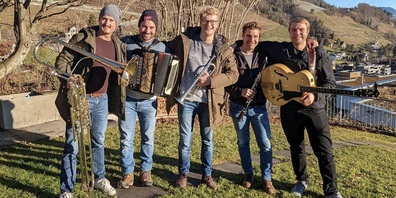 Das Rex-Quintett: v.l. Manuel Mayer, René Lei, Benjamin Frei, Philipp Färber, Anton Fetz