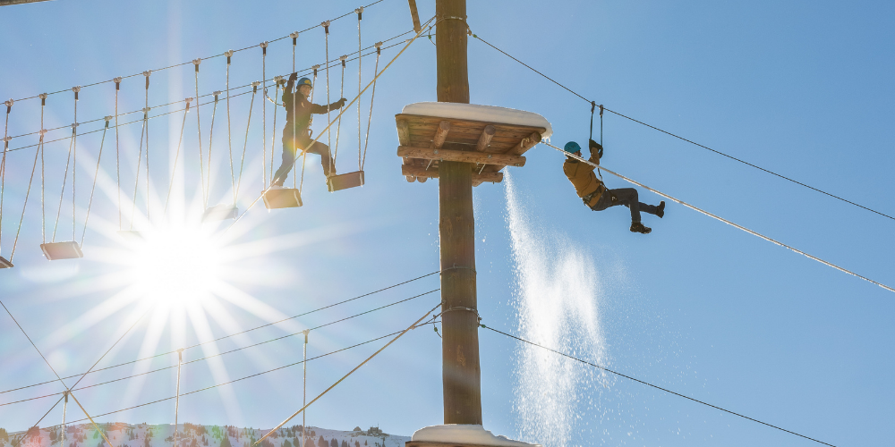 Winter Zipline-Park am Kronberg