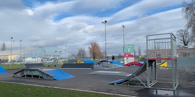 Neuer Standort, neue Geräte: Der Kreuzlinger Skaterpark ist bereits in Betrieb. 