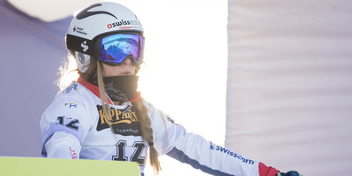 Volle Konzentration: Lara Casanova vor dem Start in Krasnojarsk.