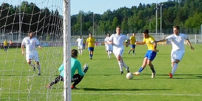 Andrea Lo Re trifft für den FC Uzwil (Archivbild 2018)