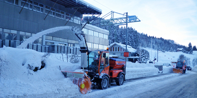 Ob es auch noch so viel Schnee geben wird wie letztes Jahr? Winterdienst in Feusisberg.