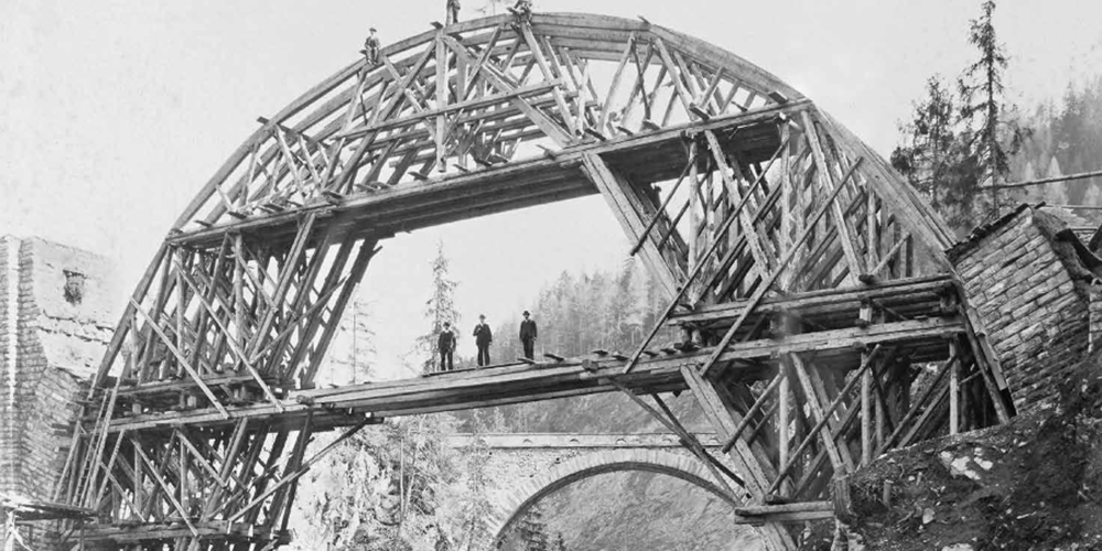 Lehrgerüst bei Solis.