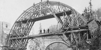 Lehrgerüst bei Solis.