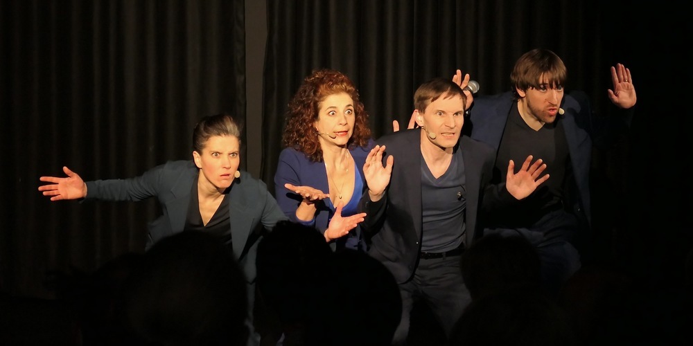 Die vier «Urstimmen» v.l. Sabine Schädler, Tiziana Sarro, Daniel Koller und Balz Aliesch