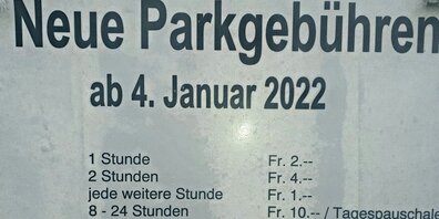 Die neue Tafel in Grynau.