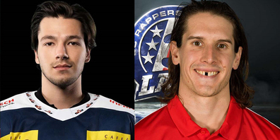 Cajka (l) kommt von Ambri, Moses (r) bleibt vorerst noch bei den Leventinern.