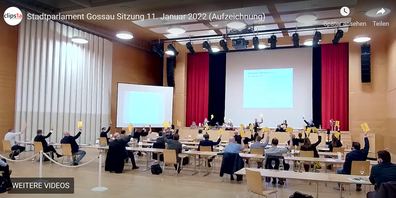 Gossauer Stadtparlament - Archivbild Januar 2022