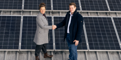 Freuen sich, zusammen den Markt für qualitatives und standardisiertes Monitoring weiter anzukurbeln: Sabine von Stockar (Minergie) und Pascal Welti (NeoVac).