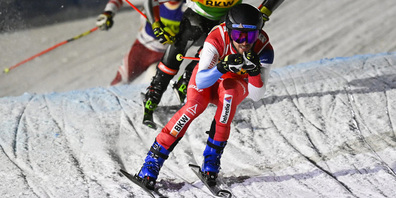 In Peking dabei: Skicrosser Joos Berry (ganz vorne). 