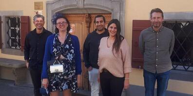 Laden zum neuen Rheintaler Marketingclub: Simon Ender, Margit Hinterholzer, Sacha Sapra-Jenny, Martina Jenny und Willy Tanner (v. l.).