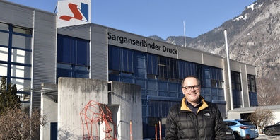Er ist überzeugt davon, dass die Sarganserländer Druck AG das neue Mediengesetz nicht braucht: VR-Präsident Bruno Good.Bild Nadine Bantli