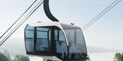 So stellte sich die ZKB ihre Jubiläums-Seilbahn vor. Doch dem Projekt fehlt es laut Verwaltungsgericht an der notwendigen Grundlage im kantonalen Richtplan. (Visualisierung)