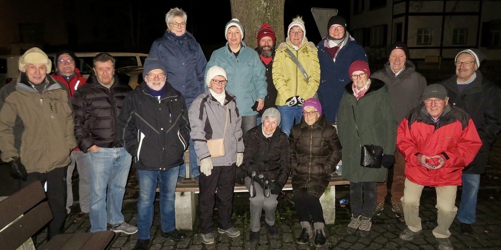 Die Schützen vor dem Marsch