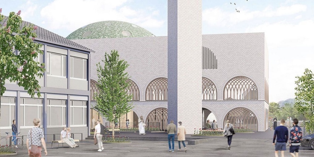 So soll die Moschee direkt ennet des Rheins einmal aussehen