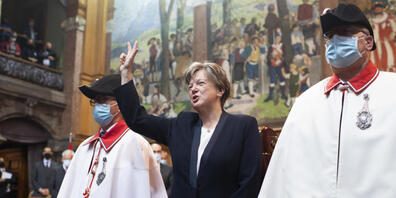 Isabelle Chassot (Mitte/FR) hat am Montag im Ständerat den Amtseid abgelegt.