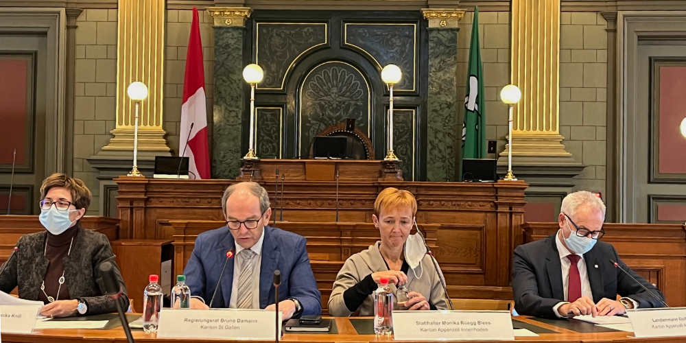 Medienkonferenz im Kantonsratssaal