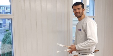 Waheed Karimi bei der Arbeit.