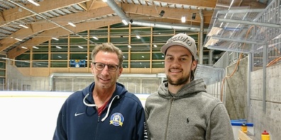EHC Uzwil-Cheftrainer Don McLaren und -Captain Yves Breitenmoser.