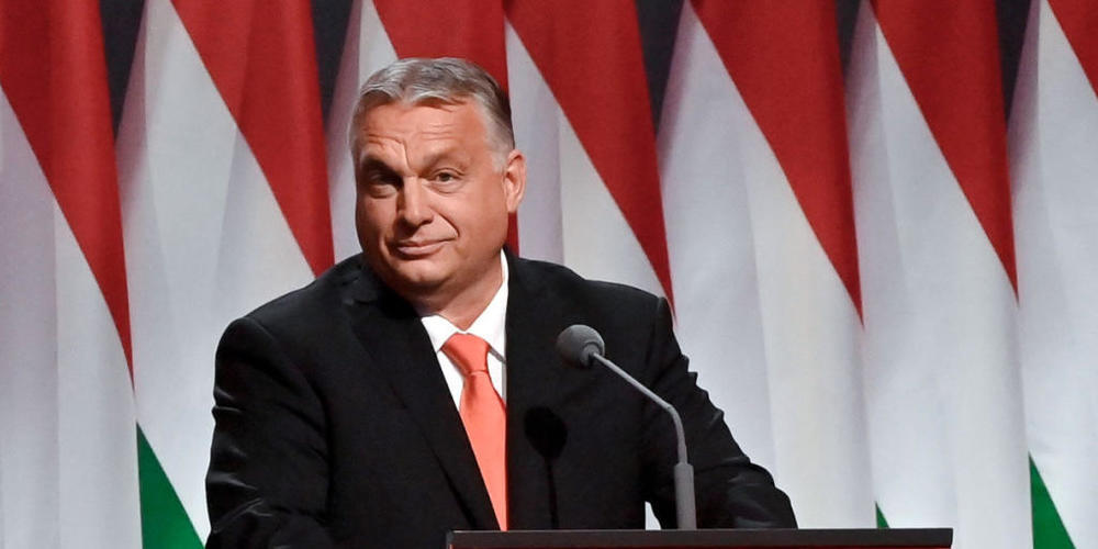 ARCHIV - Viktor Orban, Ministerpräsident von Ungarn, spricht auf dem 29. Fidesz-Kongress. Foto: Szilard Koszticsak/MTI/AP/dpa