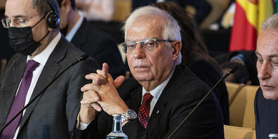 Josep Borrell, EU-Außenbeauftragter, nimmt an der Eröffnungssitzung des sechsten Regionalforums der Union für den Mittelmeerraum in Barcelona teil. Foto: Joan Mateu Parra/AP/dpa