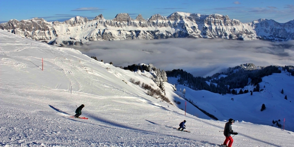 Die Bergbahnen Flumserberg können ihre weisse Pracht präsentieren.