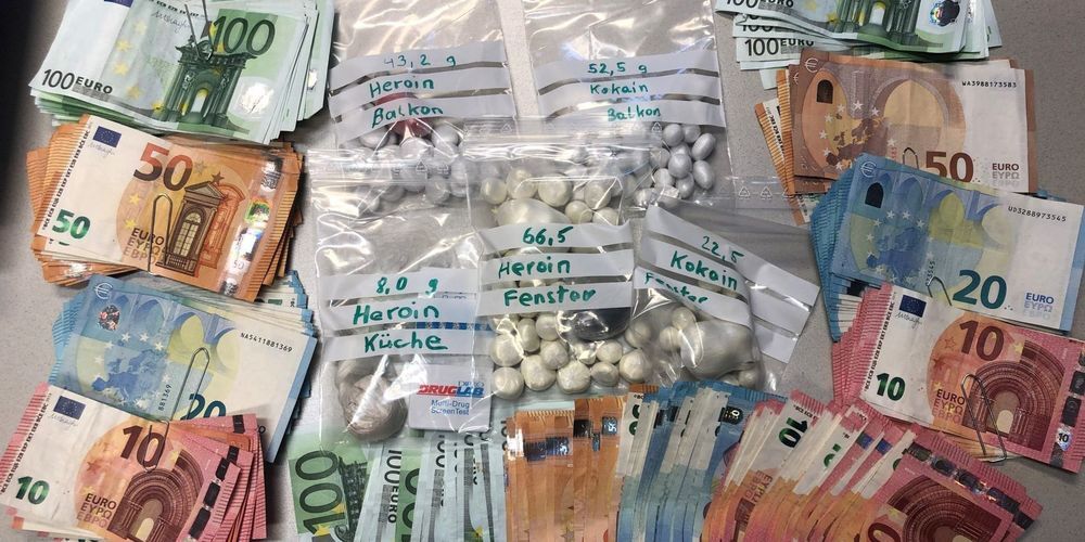 Bei den Ermittlungen konnten Drogen im Verkaufswert von € 150´000 sichergestellt werden