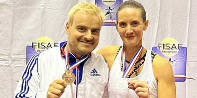 Holten Silber und Bronze: Judicaël Lesmann und Nathalie Schäfer.