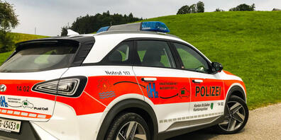 Das Beschaffungskonzept der St. Galler Kantonspolizei sieht vor, dass nur noch Elektrofahrzeuge als neue Staatswagen gekauft werden. Sie besitzt bereits auch ein Auto, das mit Wasserstoff angetrieben wird. (Archivbild)