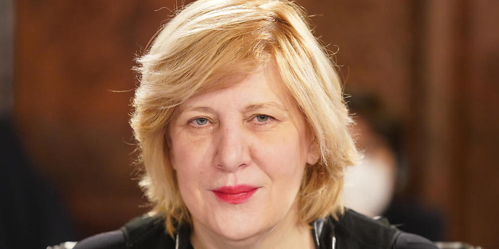 ARCHIV - Die Kommissarin für Menschenrechte des Europarats Dunja Mijatovic bei einem Treffen des Ministerkomitees des Europarats im Mai. Foto: Marcus Brandt/dpa/Pool/dpa