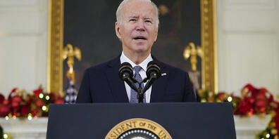 US-Präsident Joe Biden spricht im Weißen Haus. Foto: Evan Vucci/AP/dpa