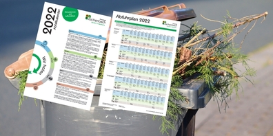 Der neue Abfallkalender 2022 listet nicht nur die Daten der Grüngut-Abfuhr in den Eschenbacher Ortsteilen auf.