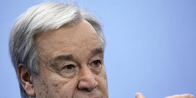 ARCHIV - «Ich bin zutiefst besorgt über die Risiken, denen unsere Gesellschaften ausgesetzt sind», sagt UN-Generalsekretär António Guterres- Foto: Michael Kappeler/dpa/Pool/dpa